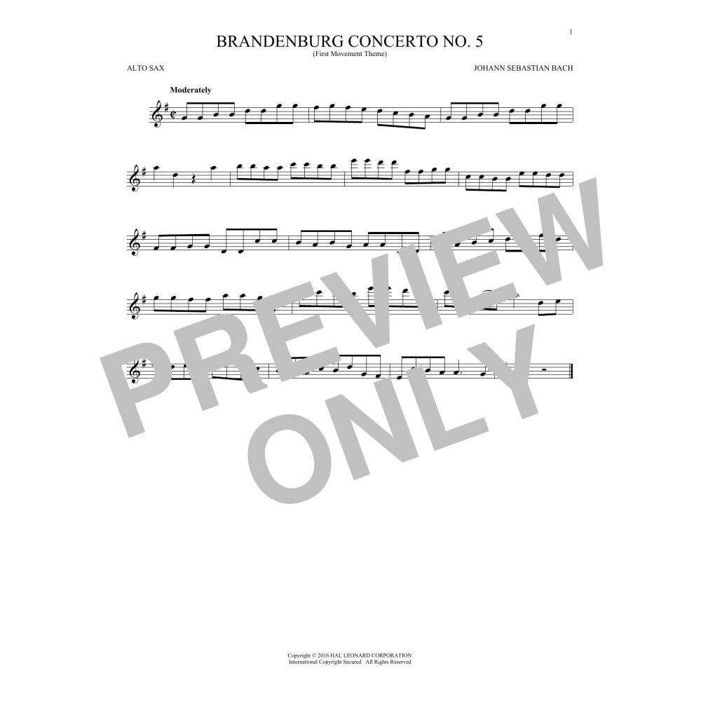 Brandenburg Concerto No. 5 (First Movement Theme)